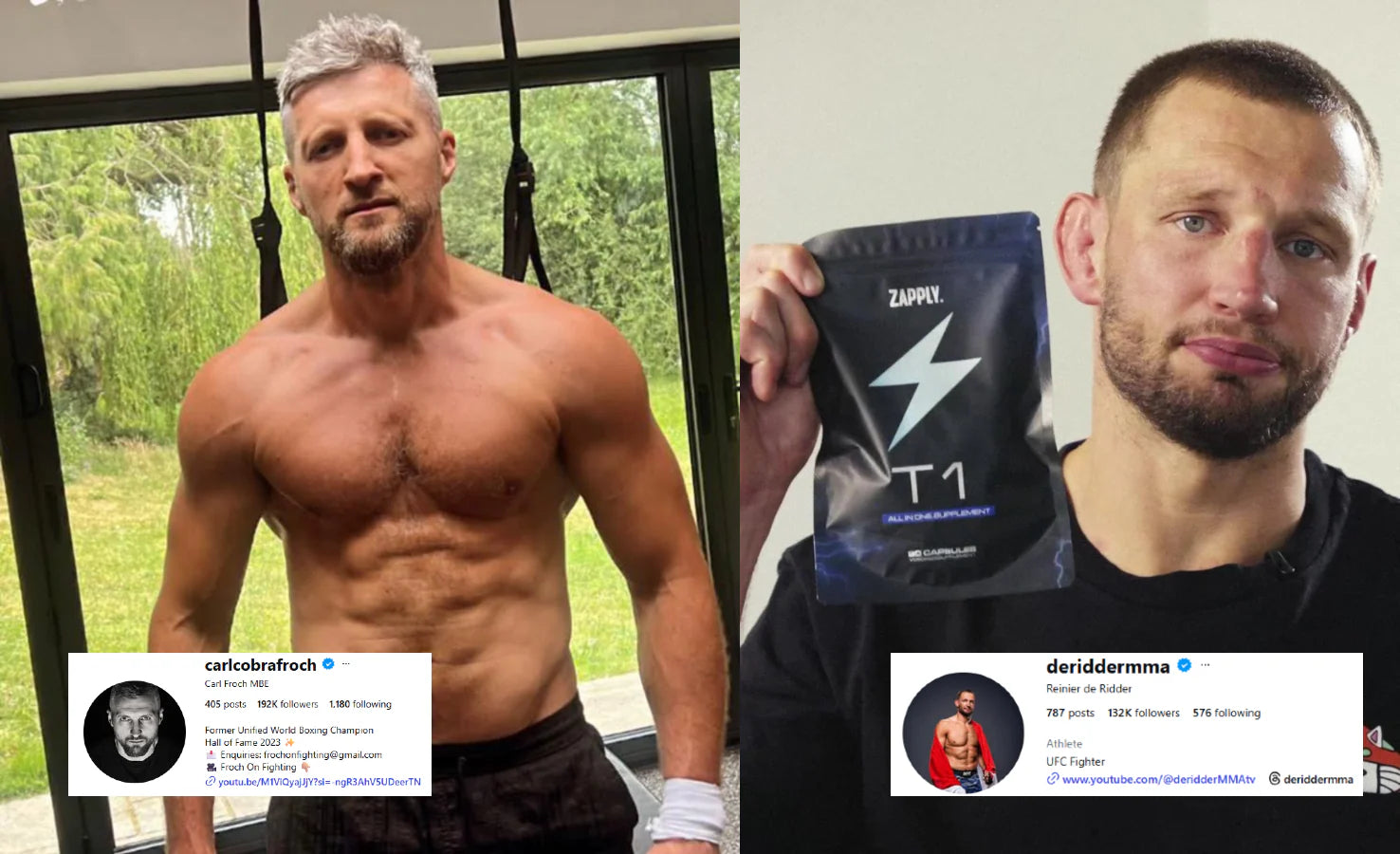 Carl Froch and Reinier de Ridder