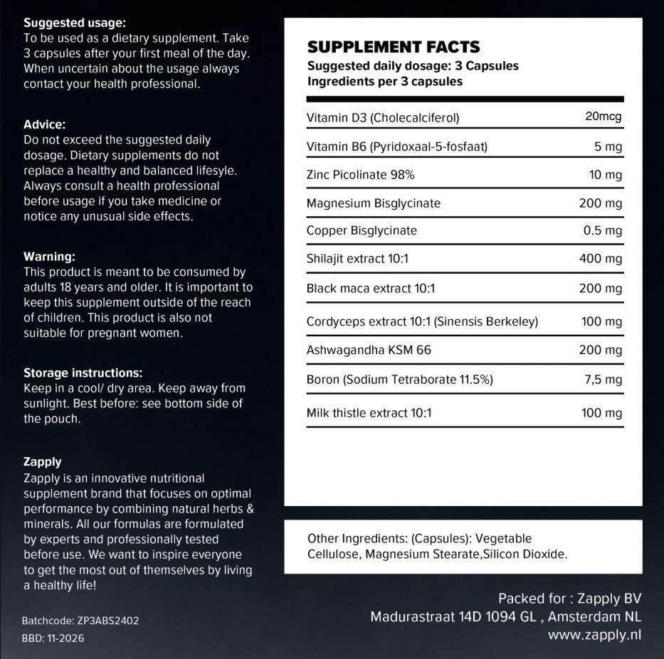 Supplement facts