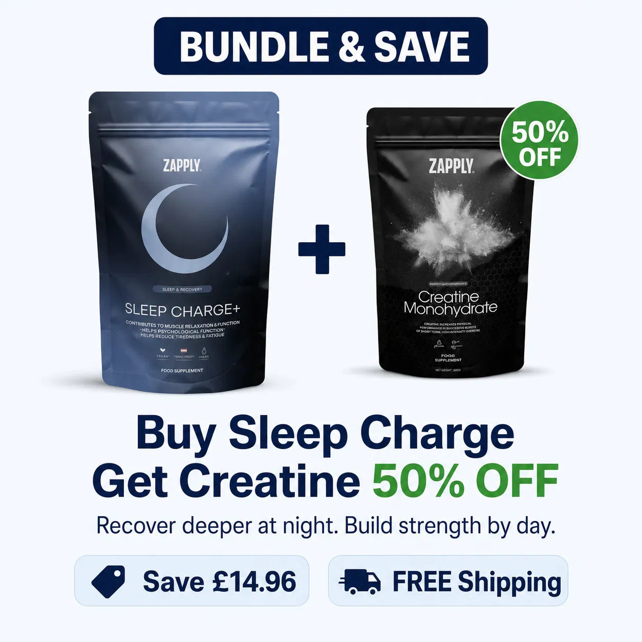 Sleep charge plus created team, 50% off.