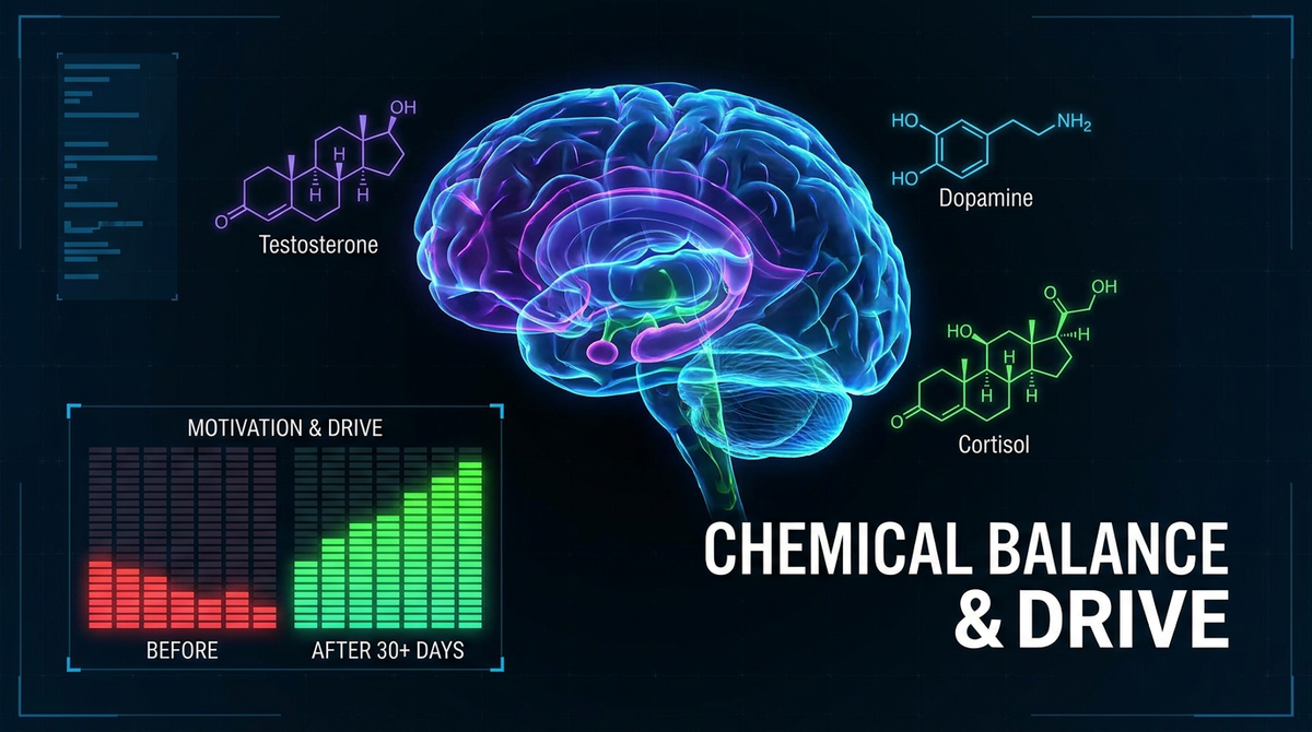 The motivation drop most men blame on themselves, it's chemical.